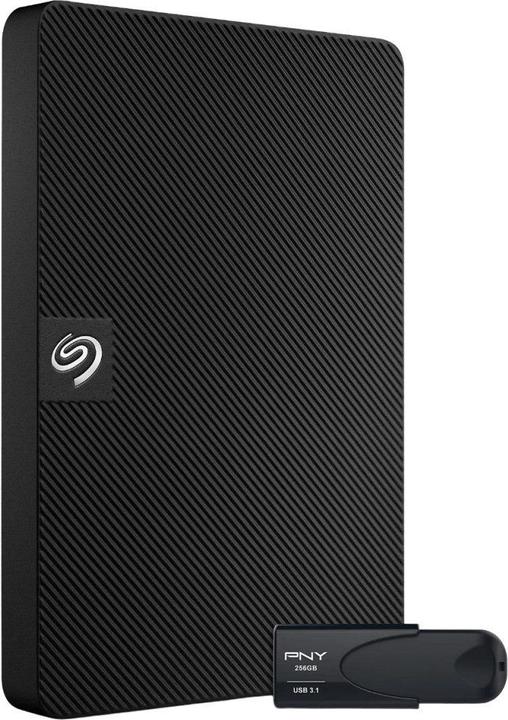 Actual product image Seagate Expansion Portable 4TB HDD + PNY 256GB Bundle (4 TB)