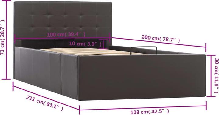Actual product image VidaXL Bine (100 x 200 cm)