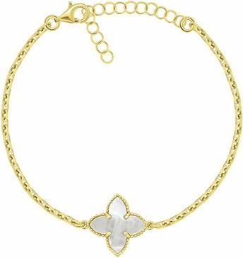 Brilio Silver - Delicate gold plated bracelet for women BRC193Y
