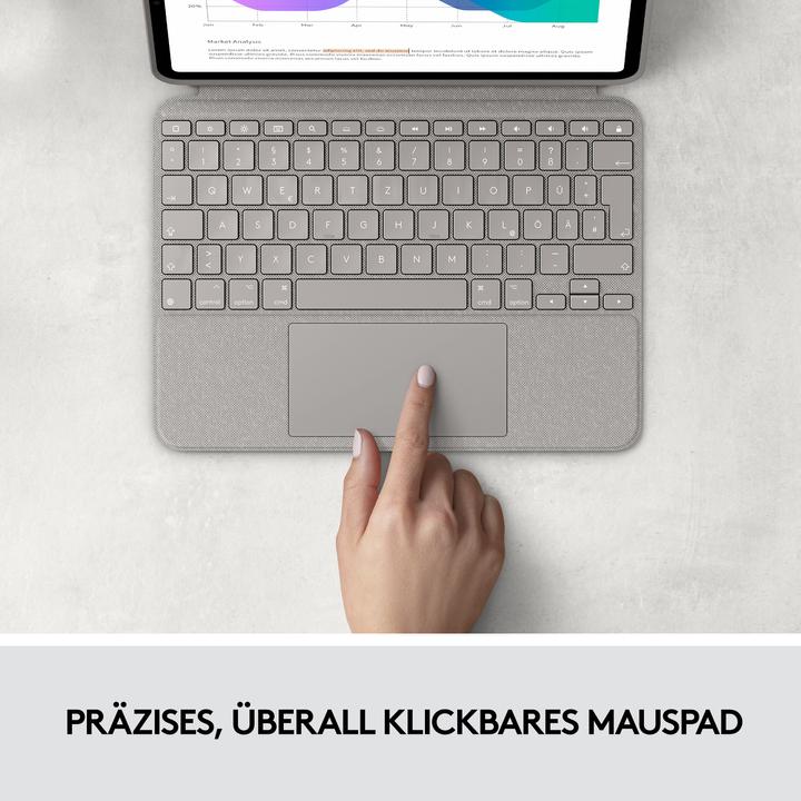 Produktbild Logitech Combo Touch (US, iPad Pro 11 2020 (2. Gen), iPad Pro 11 2022 (4. Gen), iPad Pro 11 2018 (1. Gen), iPad Pro 11 2021 (3. Gen))