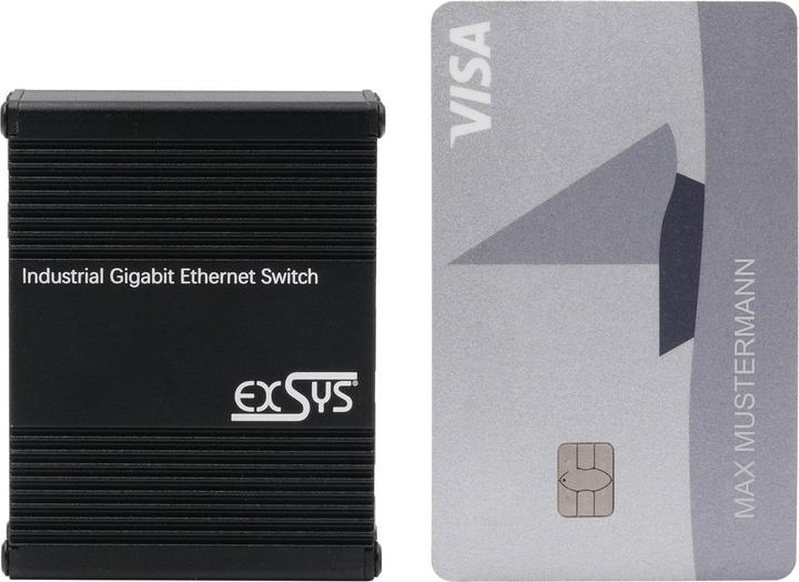 Actual product image Exsys Industr. Ethernet Micro Switch 5x 1 Gbps (5 Ports)