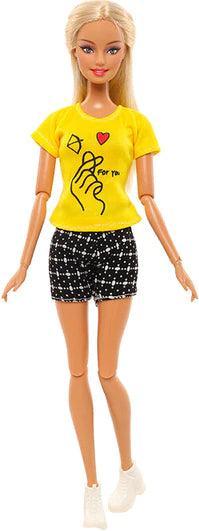 Immagine prodotto Hermex Ken e Barbie Set di coppie per bambole Casual Giallo Nero
