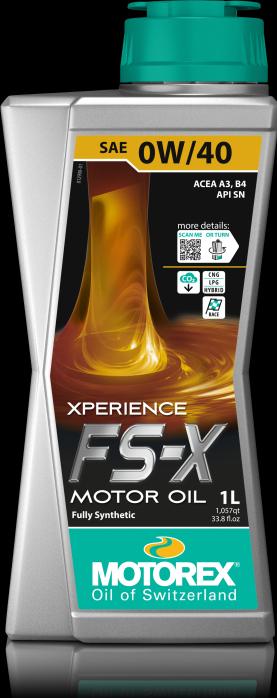 Immagine prodotto Motorex Xperienza FS-X (4 l, SAE 0W-40)