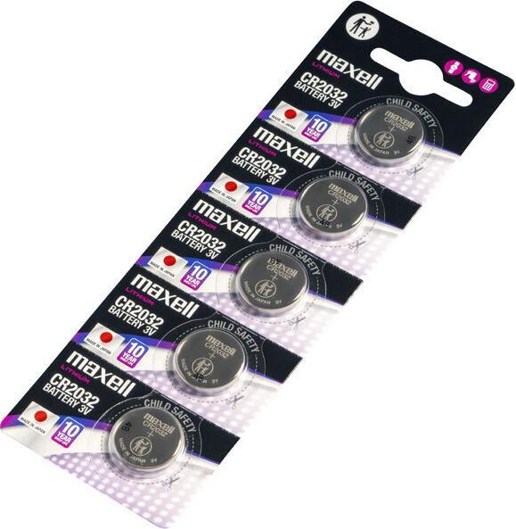 Produktbild Maxell Electronics CR2032 (5 Stk., CR2032, 220 mAh)