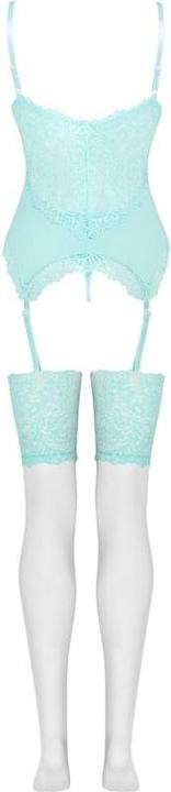 Actual product image LivCo Corsetti Fashion Persinne corset & thong with stockings (L, XL)