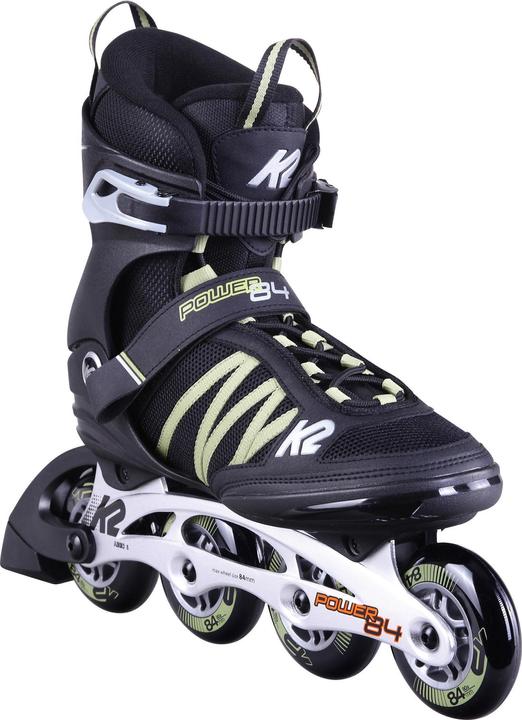 K2 Inline Skates POWER 84 Für Herren Mit Softboot, Black - Sand, 30D0371, EU: 43.5 (UK: 9 / US: 1 (43.5)