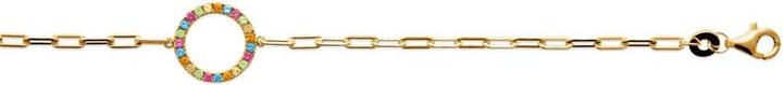 Image du produit Lara BRACELETPlaqué or- 16+2CM - ZIRCONIA MULTICOLorS