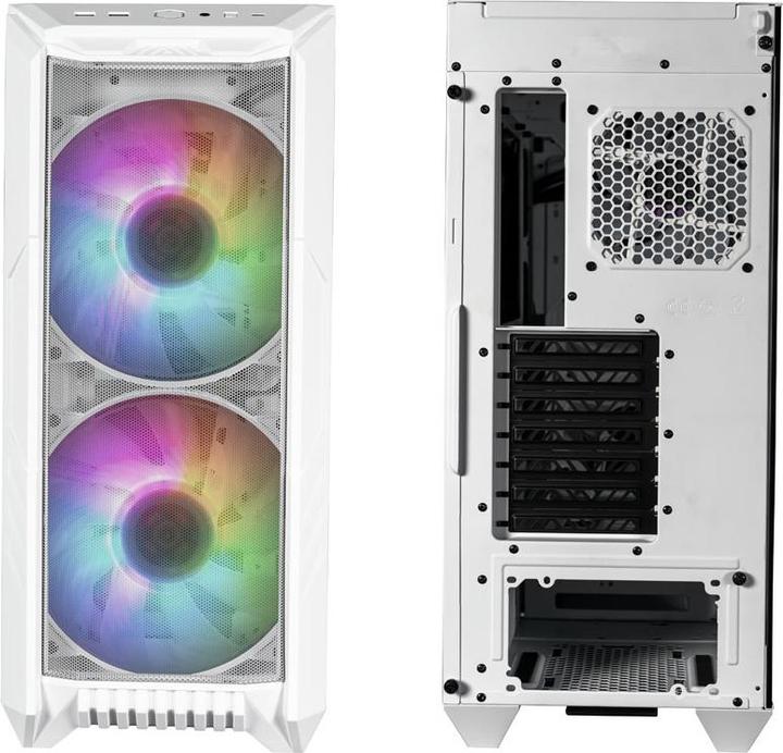Produktbild Cooler Master PC-Gehäuse HAF 500 Midi-Tower ARGB baltas (mATX, Mini-ITX, ATX, E-ATX)