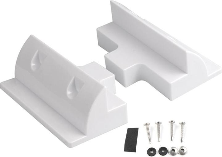 Actual product image Autarking Solar spoiler side connector white (2 pieces) (Solar system mounting material)