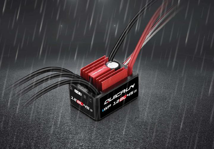 Actual product image Hobbywing QuicRun WP12BL45 G2 brushless controller 45A 2-3s for 1:12