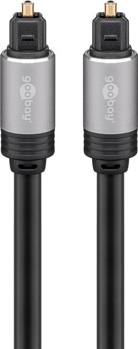 Image du produit Goobay Câble Toslink avec fiches métalliques (0.75 m, Haut de gamme, Optique)