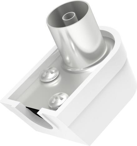 Actual product image Hama Antenna connector, coax angle, screwable (Antenna cable)