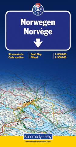 Produktbild Norwegen Strassenkarte 750000