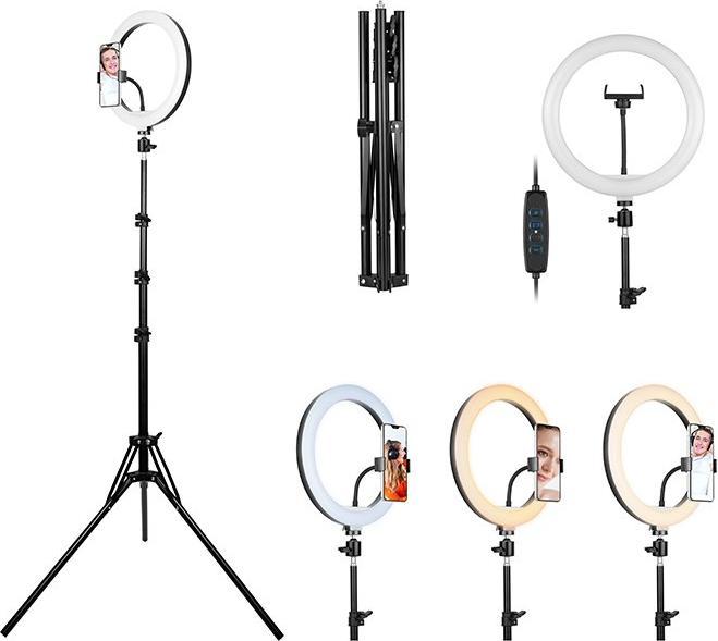 Produktbild Tracer RING 30cm tripod 210cm ring lamp (1700 lm)