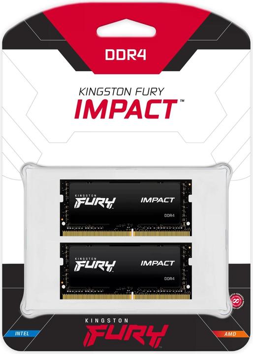 Produktbild Kingston FURY Impact (2 x 32GB, 3200 MHz, DDR4-RAM, SO-DIMM)
