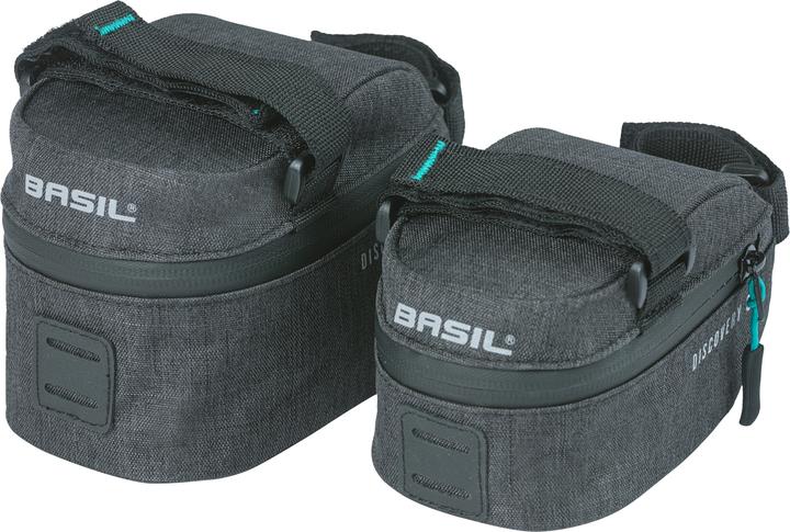 Produktbild Basil Discovery 365D Satteltasche S, 0.5L, schwarz melee (0.50 l, Satteltasche)