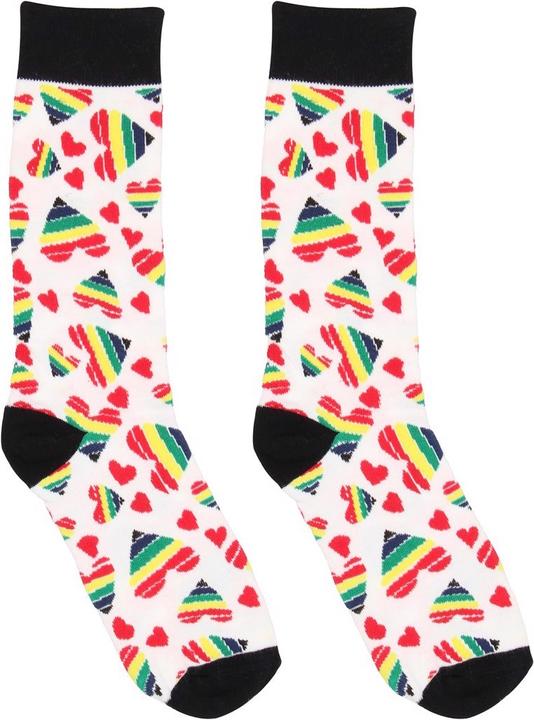 Actual product image Sexy Socks Happy Hearts (36 - 41)