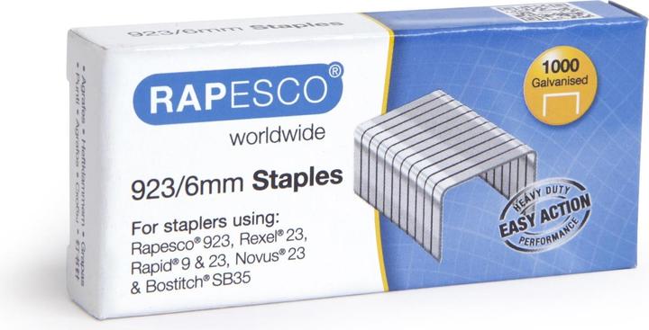 Image du produit Rapesco Agrafes 923/6mm (1000 x)