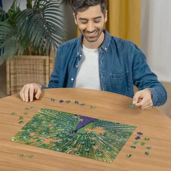 Immagine prodotto Ravensburger Puzzle 12001332, Animali colorati - Pavone - Puzzle da 500 pezzi per adulti e bambini (500 pezzi)