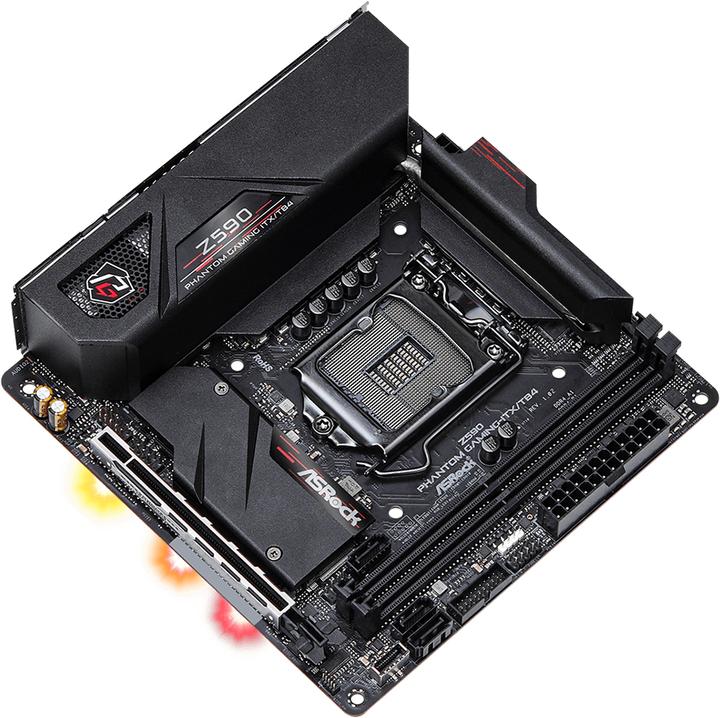 Produktbild AsRock Z590 Phantom Gaming (LGA 1200, Intel Z590, Mini-ITX)