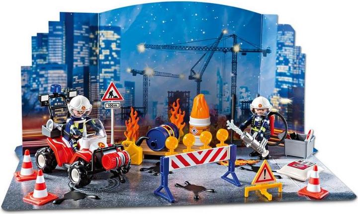Produktbild Playmobil Feuerwehreinsatz auf der Baustelle (9486)