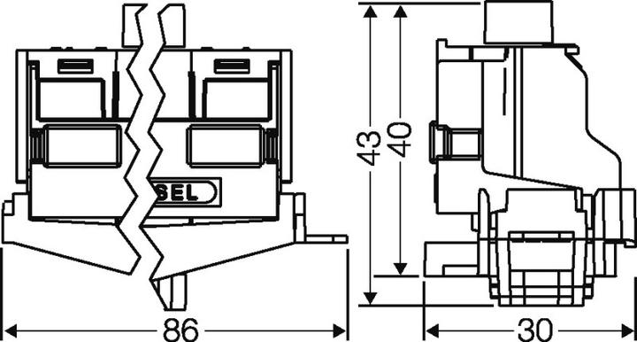 Produktbild Hensel Klemmleiste 1p gn/ge 80A 1,5-25qmm 11136000