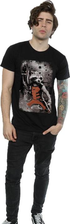 Immagine prodotto Guardians of the Galaxy Maglietta da uomo in cotone Standing Rocket Raccoon (M)