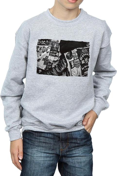 Actual product image AC/DC Boys Badges And Posters Collection Sweatshirt (128)