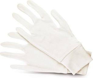 Donegal Cotton cosmetic gloves with welt 2pcs. 6105 (Körperlotion)