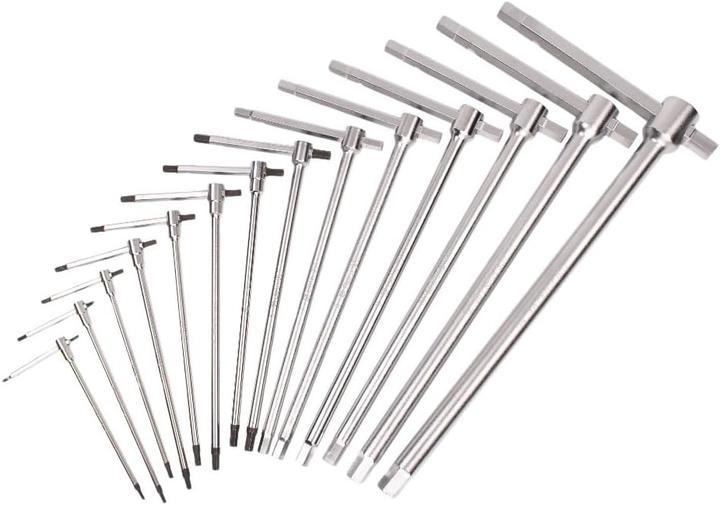 Beta Tools Stiftschlüsselsatz mit T-Griff (14-teilig)