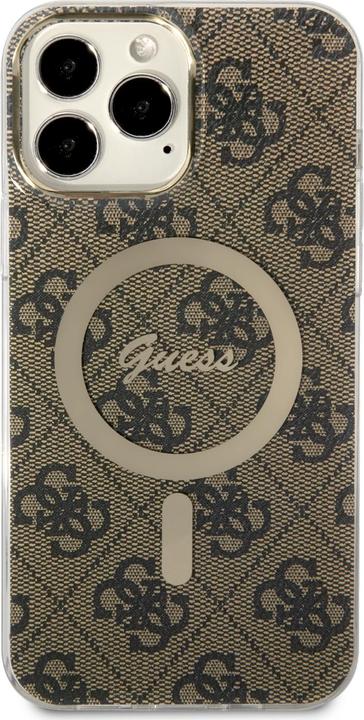 Actual product image Guess GUHMP13XH4STW iPhone 13 Pro Max 6.7" br?zowy/brown hardcase 4G MagSafe (Apple iPhone 13 Pro Max)