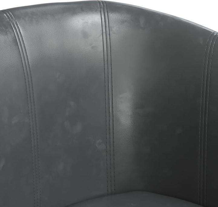 Image du produit VidaXL Clubsessel Grau Kunstleder,Farbe: Grau,Material: Kunstleder