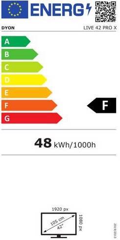 Energy Label Dyon Live 42 Pro X (41.50", LCD, Full HD)