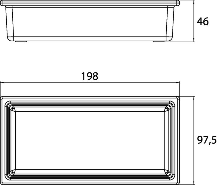 Actual product image Emco liaison glass bowl (railing) 186600001 long, 198x48x97.5mm, chrome chrome long, 198x48x97.5mm