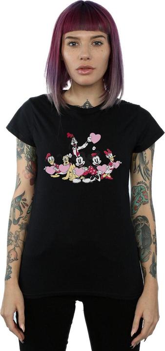 Actual product image Disney Womens/Ladies Mickey Mouse Love Friends Cotton T-Shirt (XL)