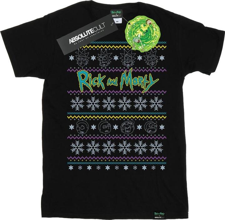 Produktbild Rick And Morty Christmas Faces TShirt (M)