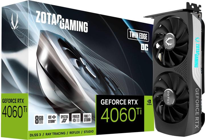 Image du produit Zotac RTX 4060 Ti 8GB Twin Edge OC Gaming (8 Go)
