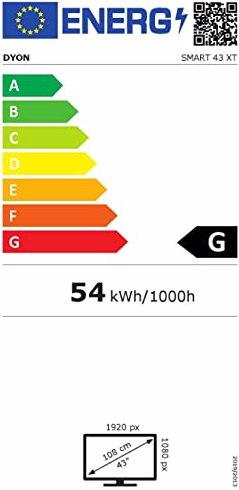 Energy Label Dyon Smart 43 XT (43", LCD, Full HD, 2021)