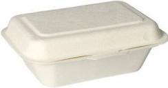 Immagine prodotto Papstar 25 scatole menu, canna da zucchero "pura" indivisa 6 cm x 18 cm x 12,5 cm bianco (25 x)