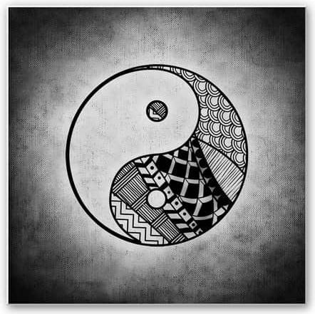 Produktbild Trenddeko Yin und Yang - quadratisch (40 x 40 cm)