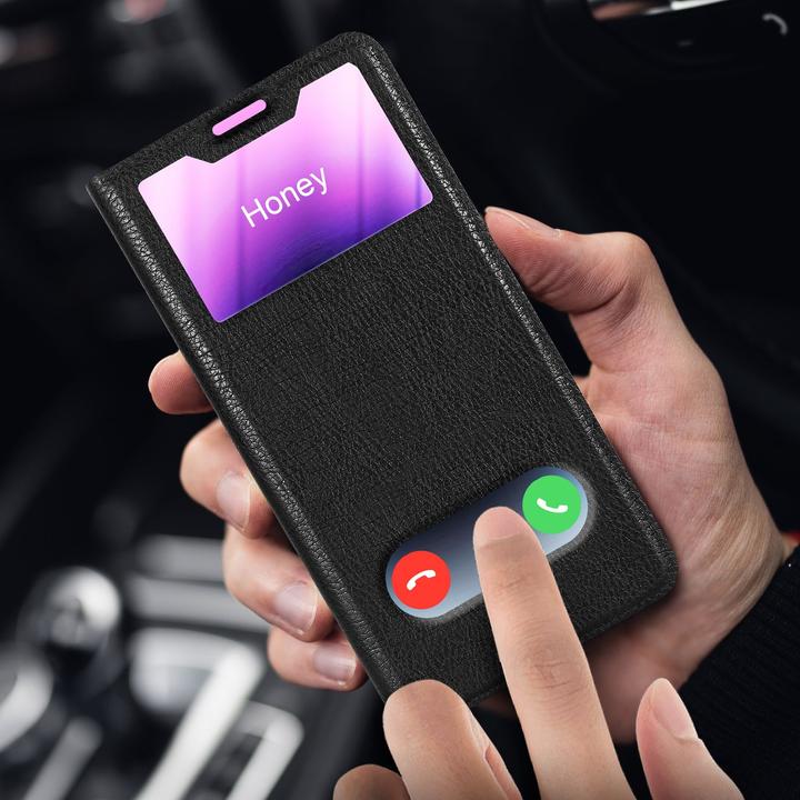 Actual product image Cadorabo Case Book View Doppelfenster (Huawei Nova 3E)