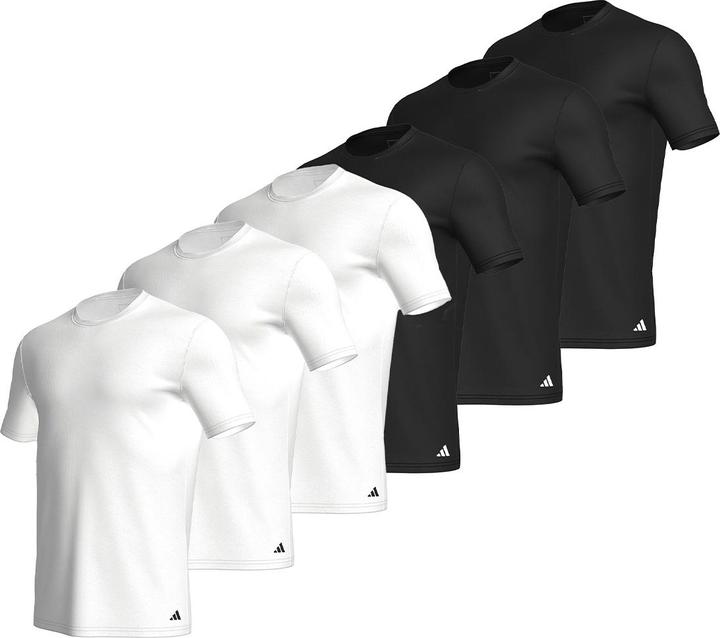 Produktbild adidas 6er Pack Active Core Cotton Unterhemd / Shirt Kurzarm (M)