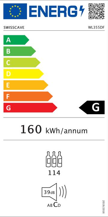 Energie-Label Swisscave WL355DF
