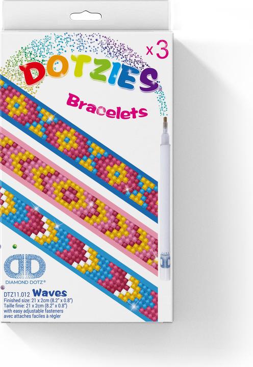 Actual product image Diamond Dotz Diamond Painting Bracelets Set Waves