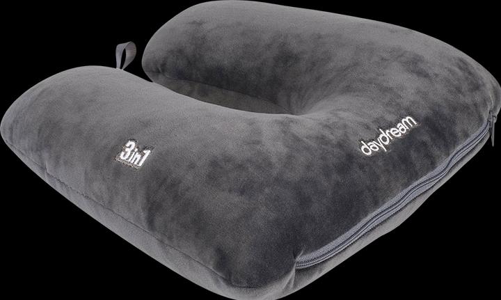 Produktbild Daydream Nackenkissen 3in1 grau (31 x 25 x 11 cm)