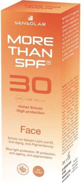 Image du produit Sensolar more than spf Crème visage anti-âge SPF30 Fl 20 ml (Crème solaire, SPF 30, 20 ml, 33 g)