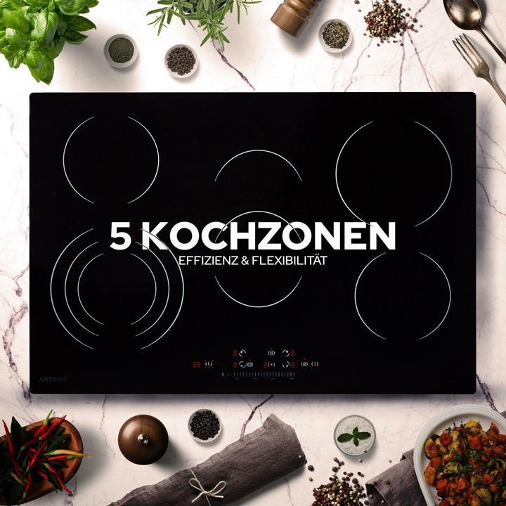 Actual product image Arebos Glass ceramic hob