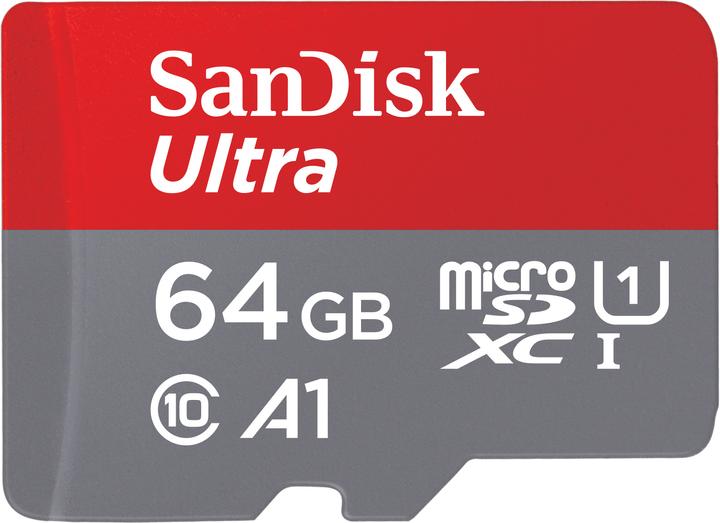 SanDisk Ultra microSD A1 (64 GB, microSDXC, U1, UHS-I)