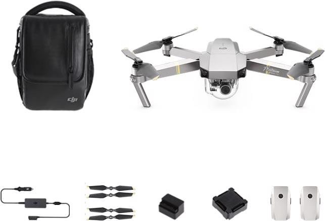 DJI Mavic Pro Platinum set Fly More (30 min, 743 g, 12 Mpx)