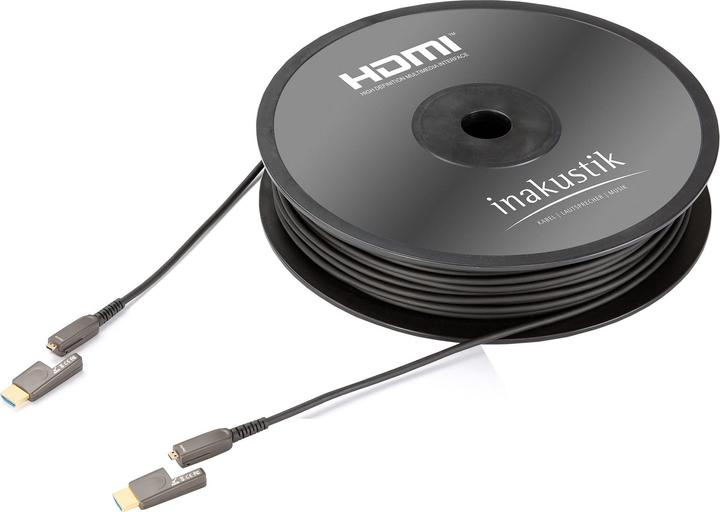 Actual product image Inakustik HDMI (Typ A)| micro HDMI (Typ D) — DVI| micro HDMI (Typ D) (30 m, HDMI, DVI)